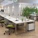 Steelcase Frame One Benching System, 2x8 Seats, 16 Total